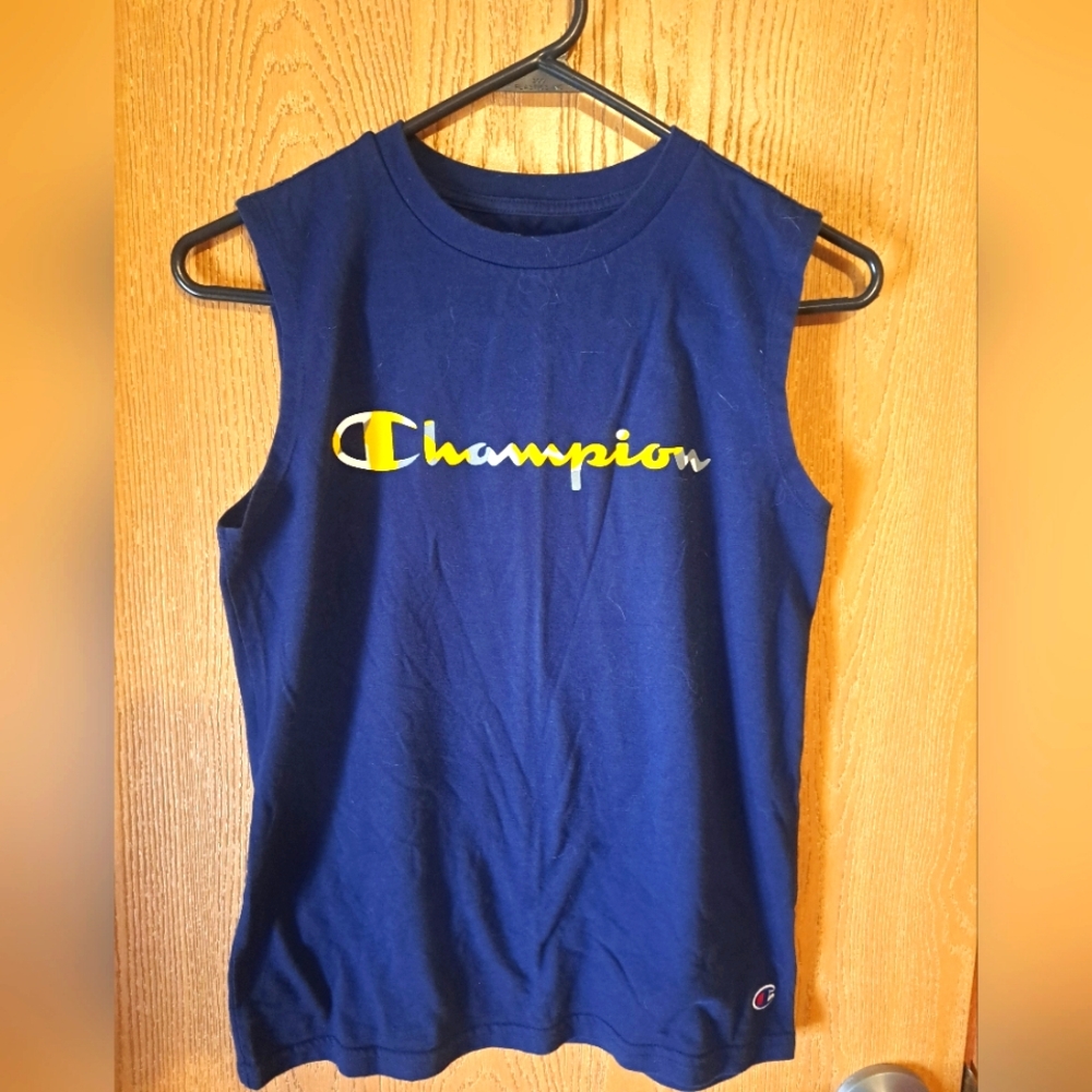 Champion Kids Navy Blue Sleeveless Top